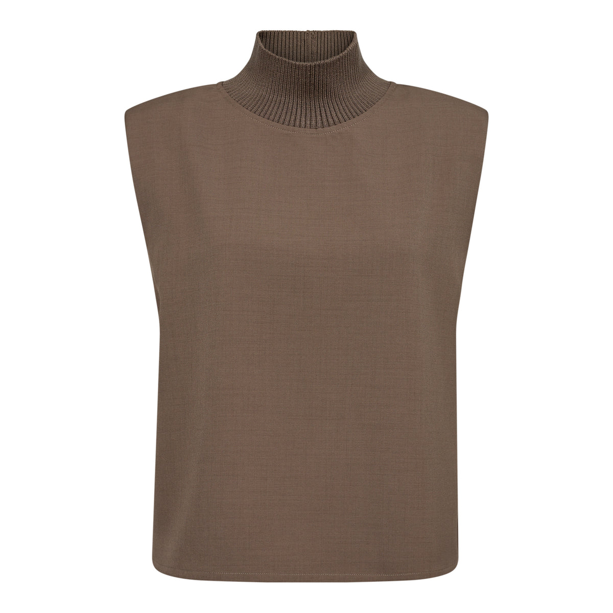 HopeCC Rib Turtleneck Vest - Grijs