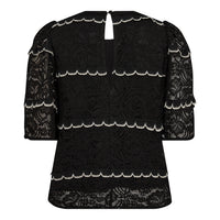 LoraCC Lace Blouse - Zwart