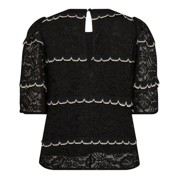 LoraCC Lace Blouse - Zwart