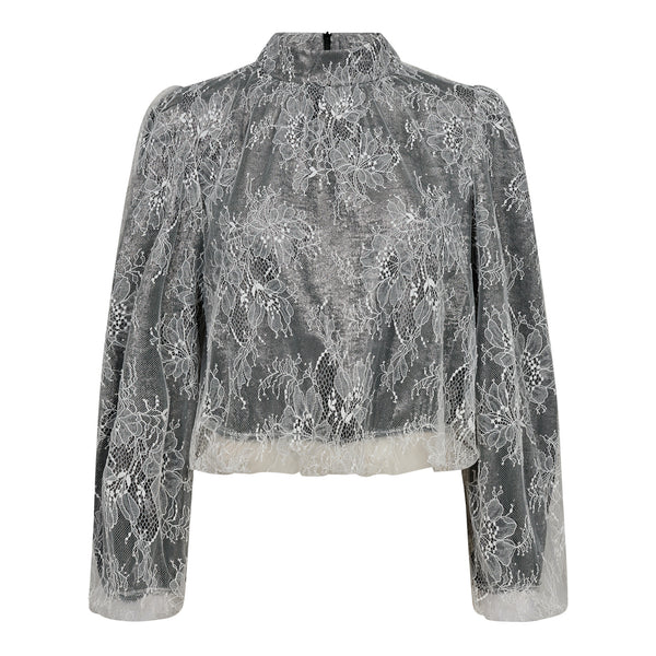 SimiliCC Lace Balloon Blouse - Wit