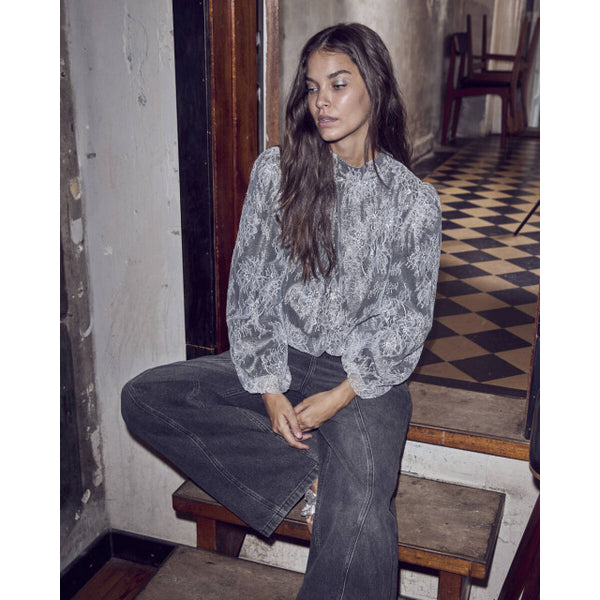SimiliCC Lace Balloon Blouse - Wit