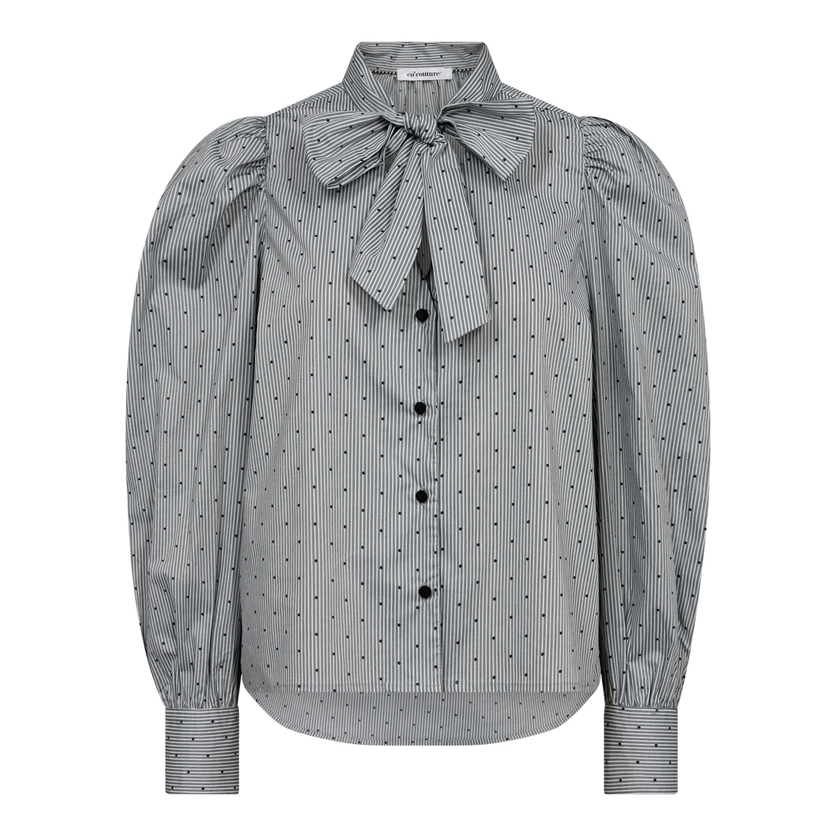 StripeCC Dot Bow Shirt - Grijs