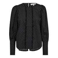 DavinaCC Dot Shirt - Zwart