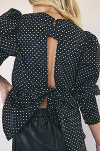 DavinaCC Dot Shirt - Zwart