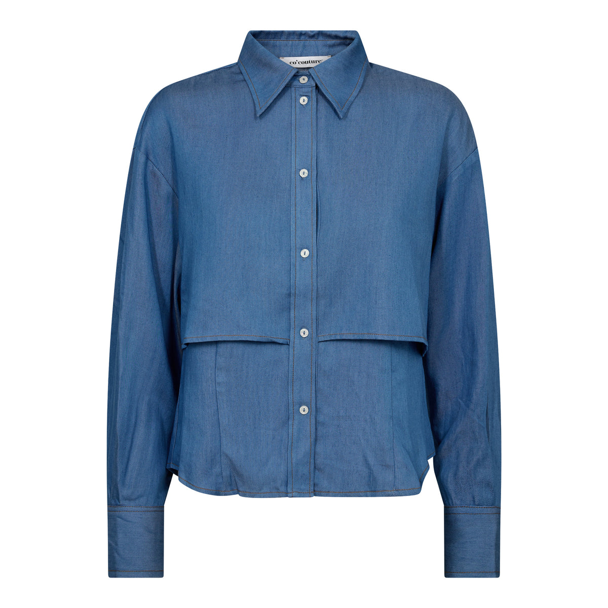DenimCC Double Layer Shirt - Blauw