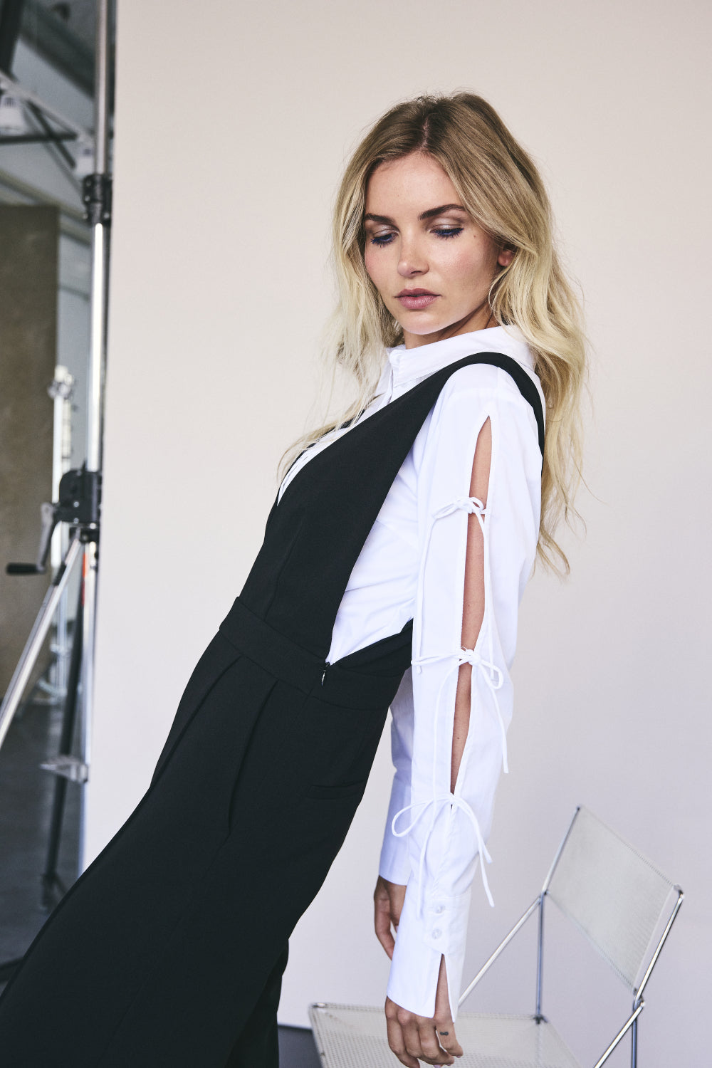 PoppyCC Tie Sleeve Shirt - Wit