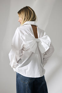 SannaCC Bow Shirt - Wit