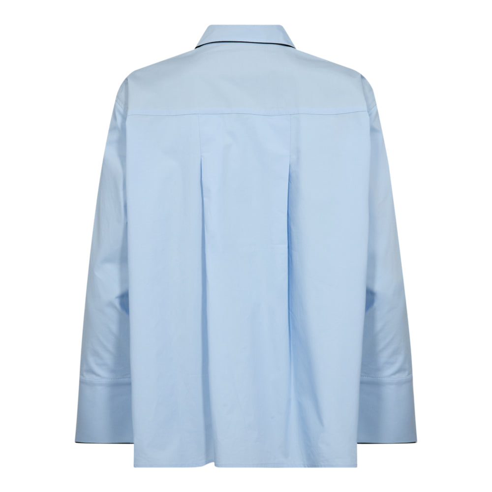 DonnaCC Fold Cuff Shirt - Blauw