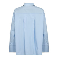 DonnaCC Fold Cuff Shirt - Blauw