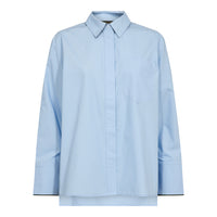 DonnaCC Fold Cuff Shirt - Blauw