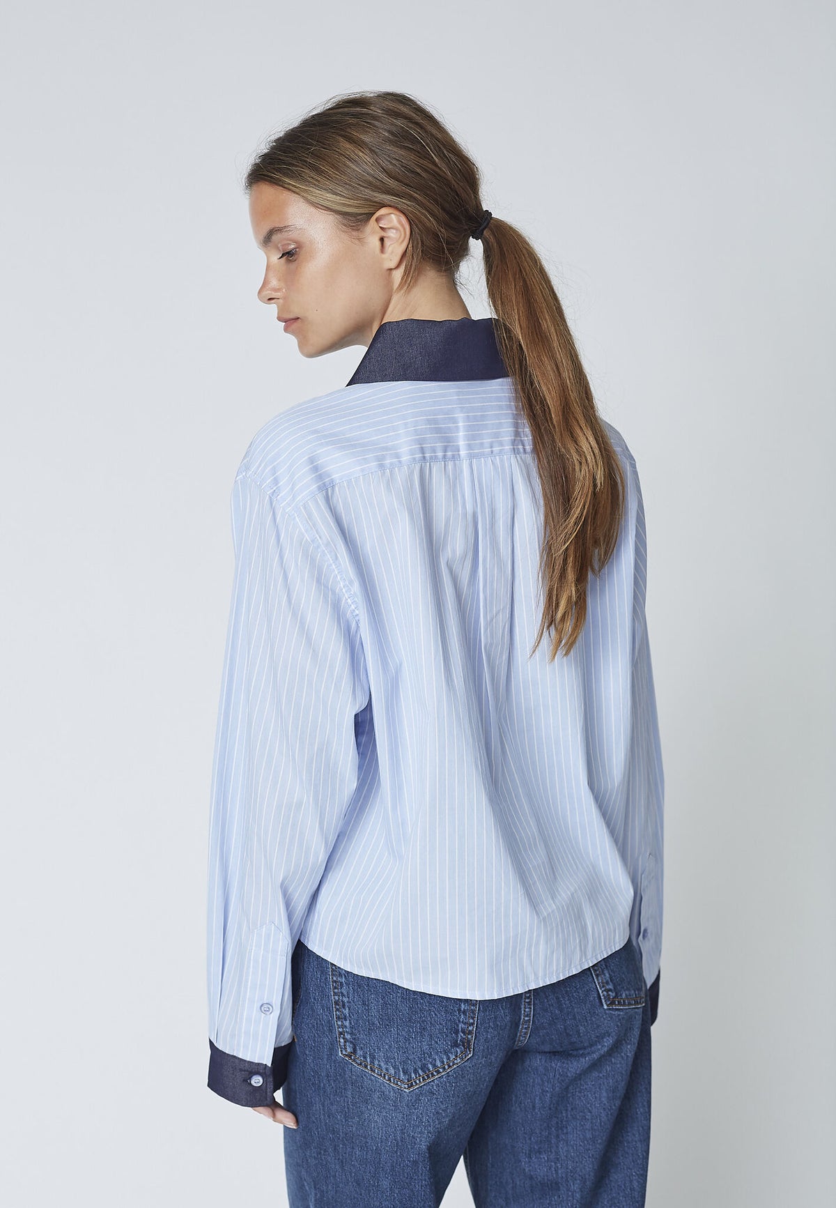 NelsonCC Stripe Shirt - Blauw