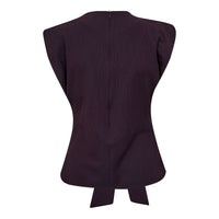 NolanCC Pleat Top - Bruin