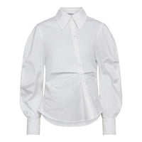 SannaCC Asym Placket Shirt - Wit