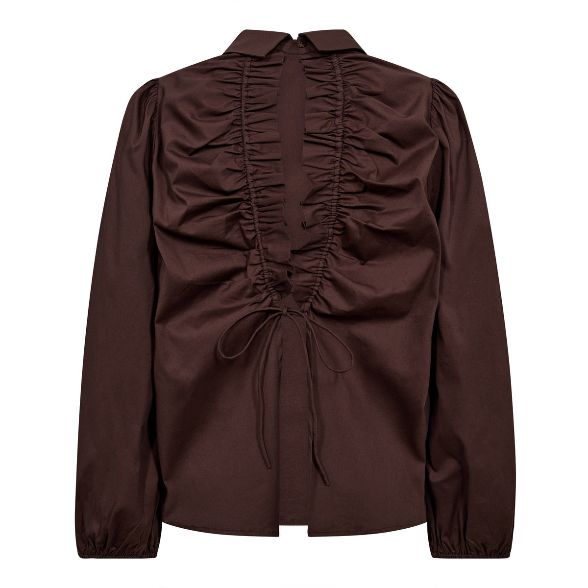 SannaCC Drawstring Blouse - Bruin