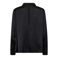 HelenCC Button Blouse - Zwart