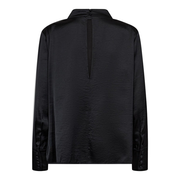 HelenCC Button Blouse - Zwart