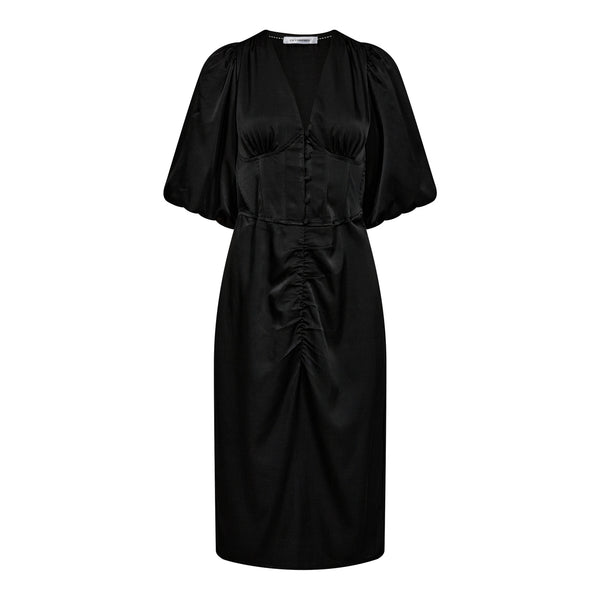 CoryCC Corset Puff Dress - Zwart