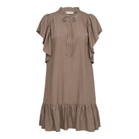 ToraCC Frill Dress - Bruin