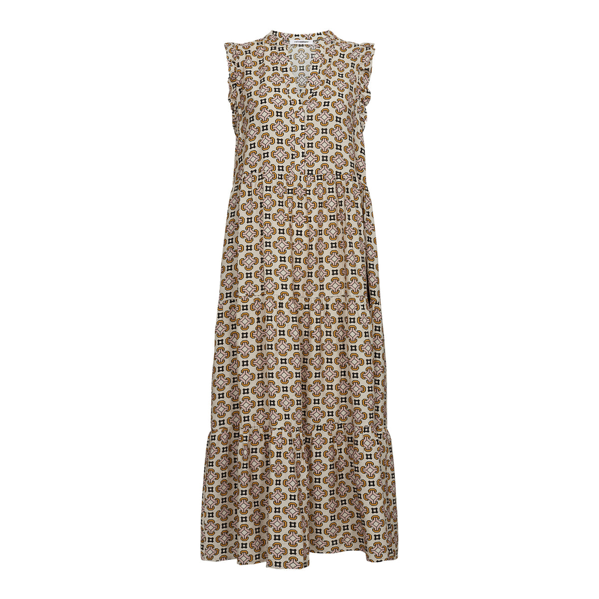 RanyaCC SS Floor Dress - Wit