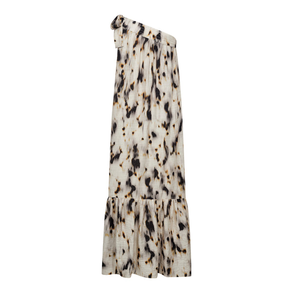 ElisaCC Asym Dress - Beige