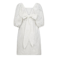 NayaCC Anglaise Knot Dress - Wit