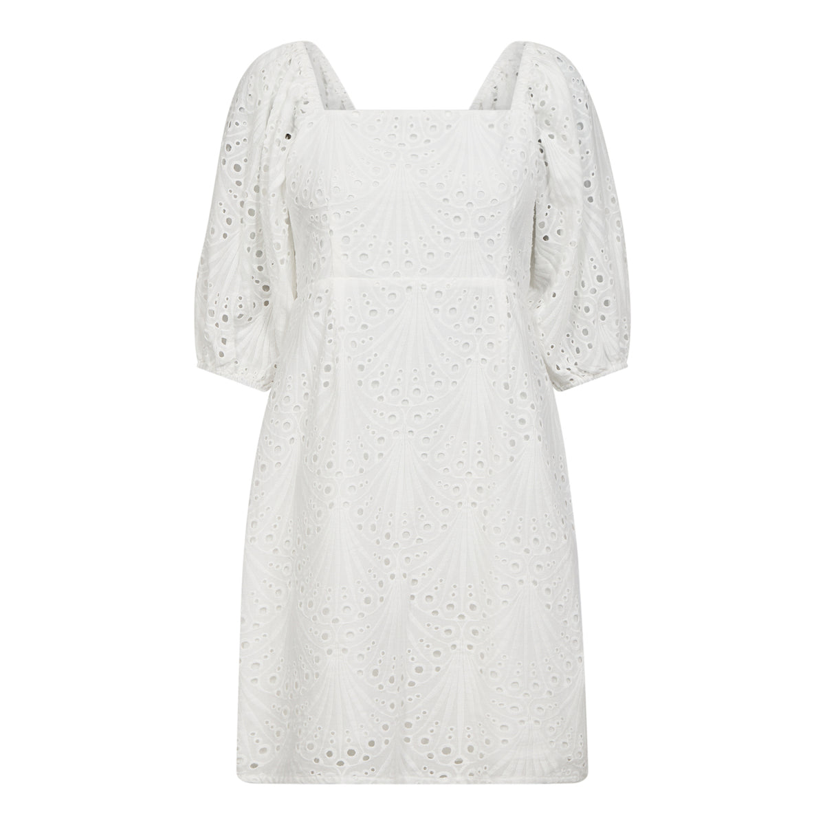 NayaCC Anglaise Knot Dress - Wit