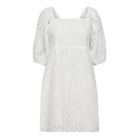 NayaCC Anglaise Knot Dress - Wit