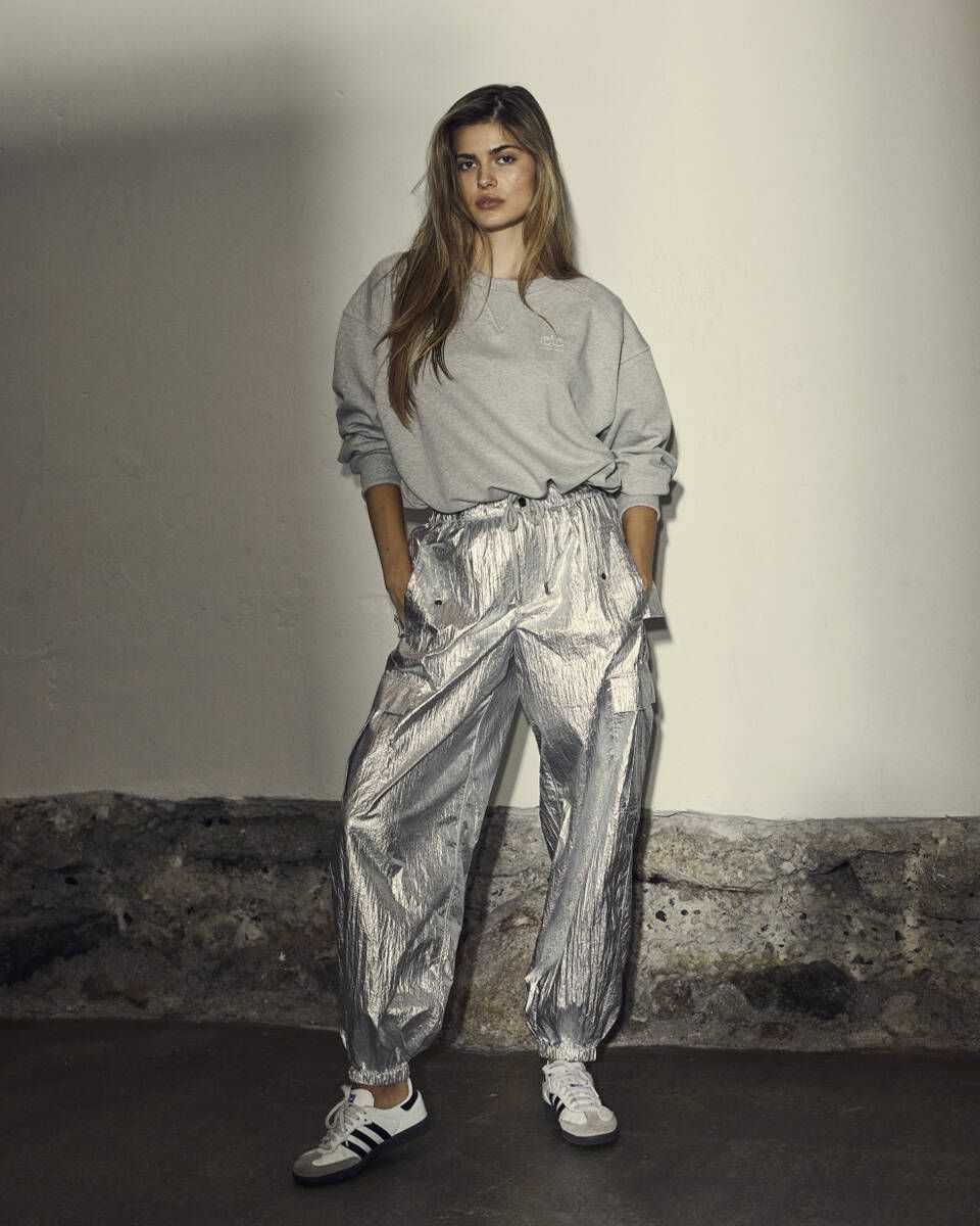 CleanCC Crop Tie Sweat - Grijs