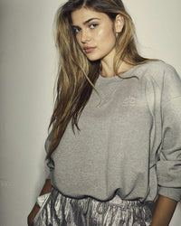 CleanCC Crop Tie Sweat - Grijs