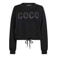 CropCC Tie Stone Sweat - Zwart