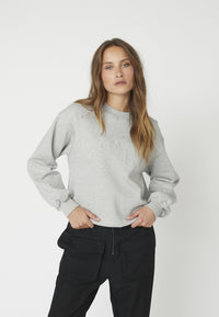 ZoeCC Coco Embroidery Sweat - Grijs