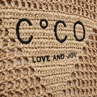 CocoCC Straw Tote Bag - Bruin