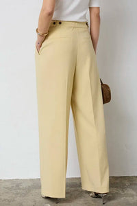 NilanCC Pleat Pant - Geel