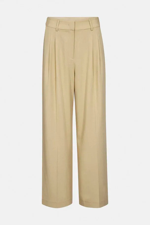 NilanCC Pleat Pant - Geel