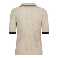 LueCC Pointelle Polo Knit - Wit