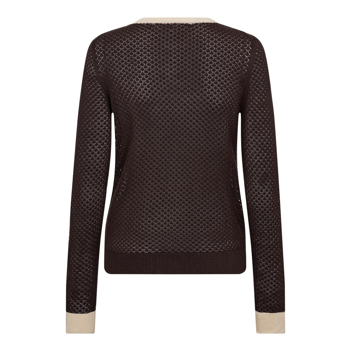 LueCC Pointelle Cardigan - Bruin