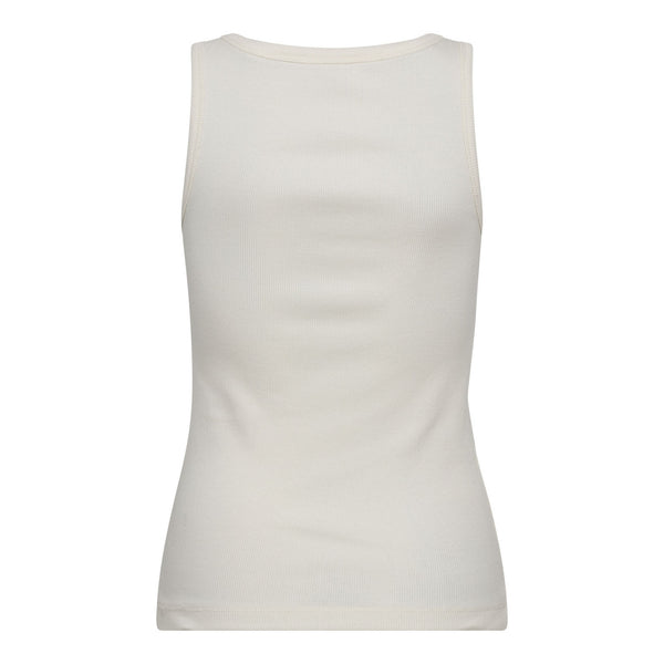 GrannyCC Rib Solid Emb Tank - Wit