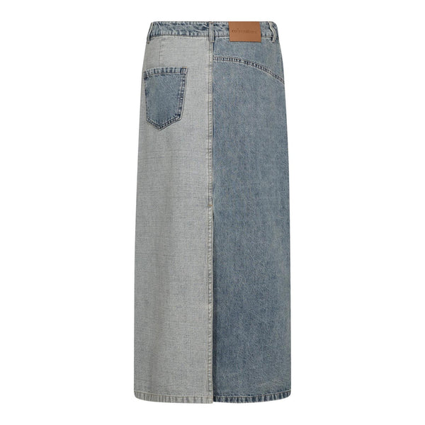 DeniceCC Denim Mix Skirt - Blauw