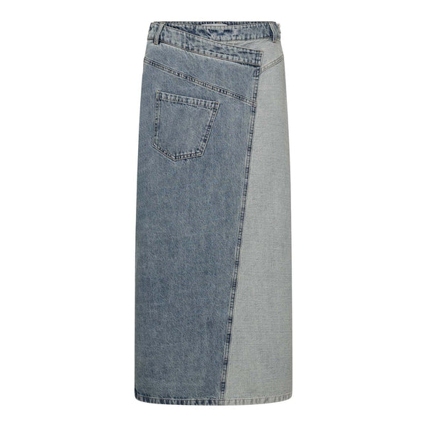 DeniceCC Denim Mix Skirt - Blauw