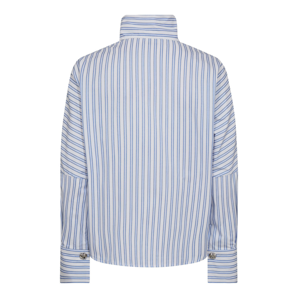 DevinCC AsymCC Button Blouse - Blauw