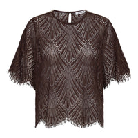 LetiCC Lace Blouse - Bruin