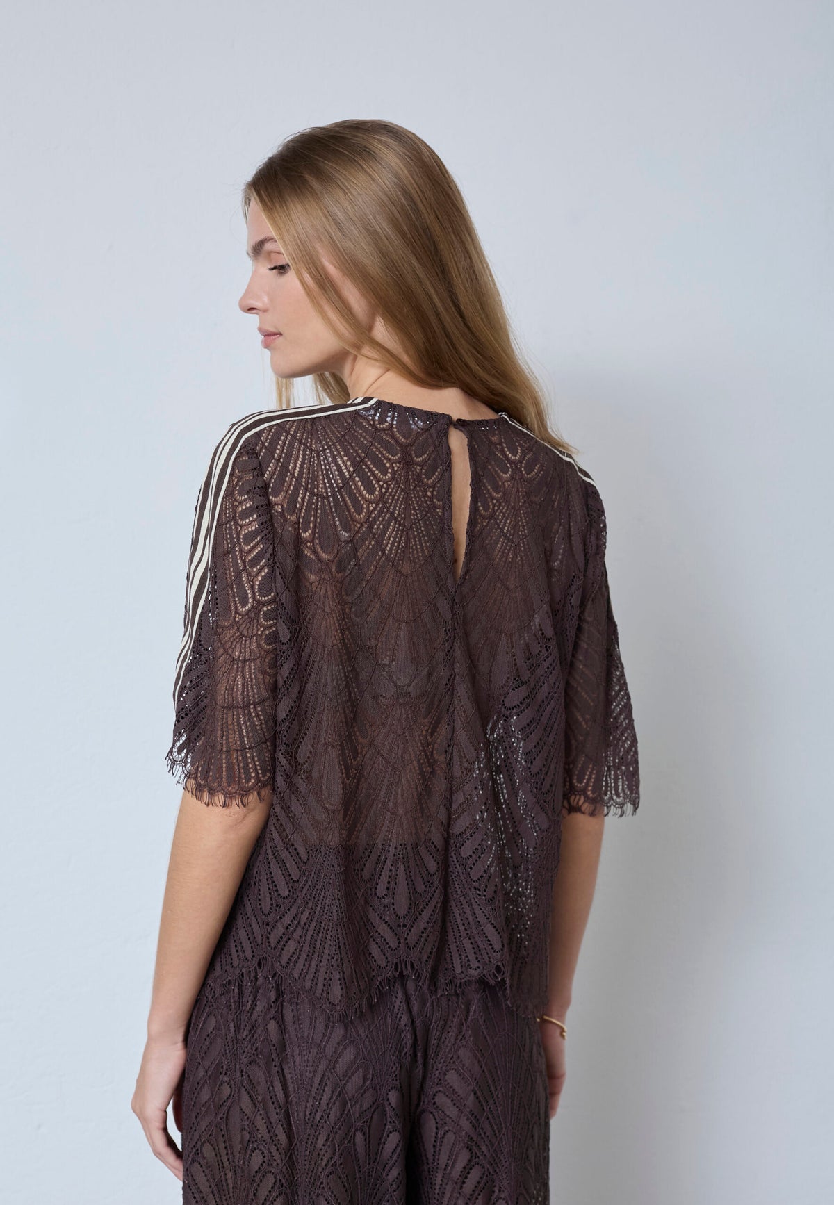 LetiCC Lace Blouse - Bruin