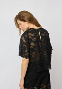 LannyCC Lace Blouse - Zwart