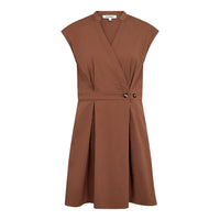 ElaraCC Crop Wrap SS Dress - Multi