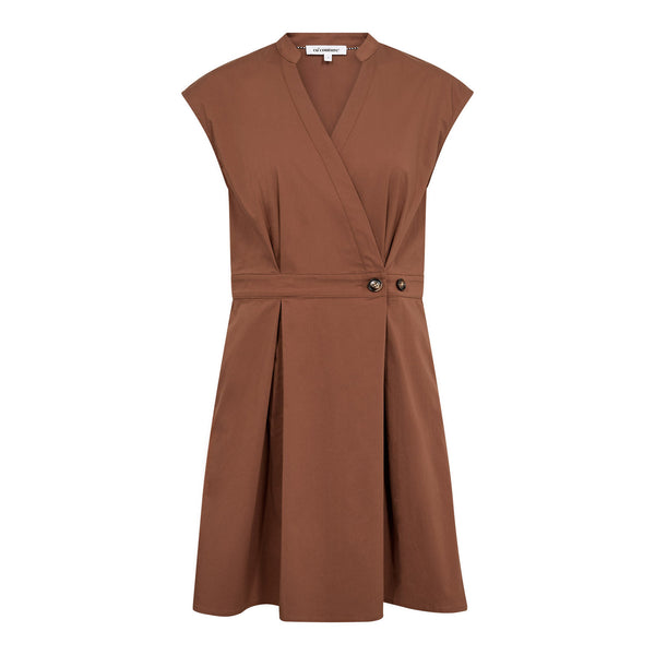 ElaraCC Crop Wrap SS Dress - Multi
