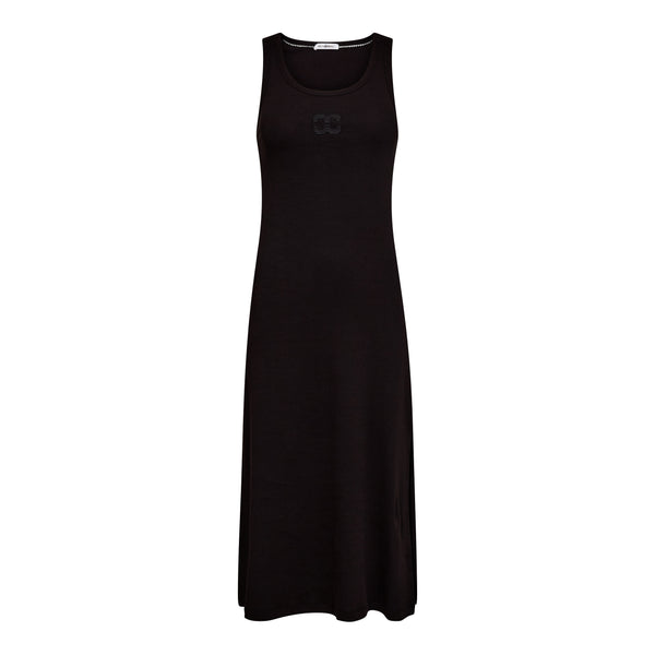 GrannyCC Rib Emb Tank Dress - Zwart
