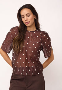 DitaCC Dot SS Blouse