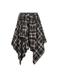DagnyCC Check Tie Skirt