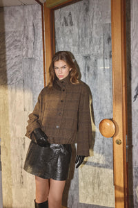 OlvaCC Check Balloon Jacket