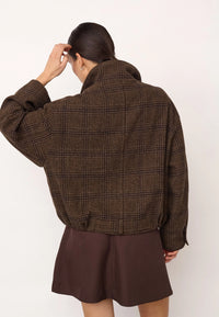 OlvaCC Check Balloon Jacket